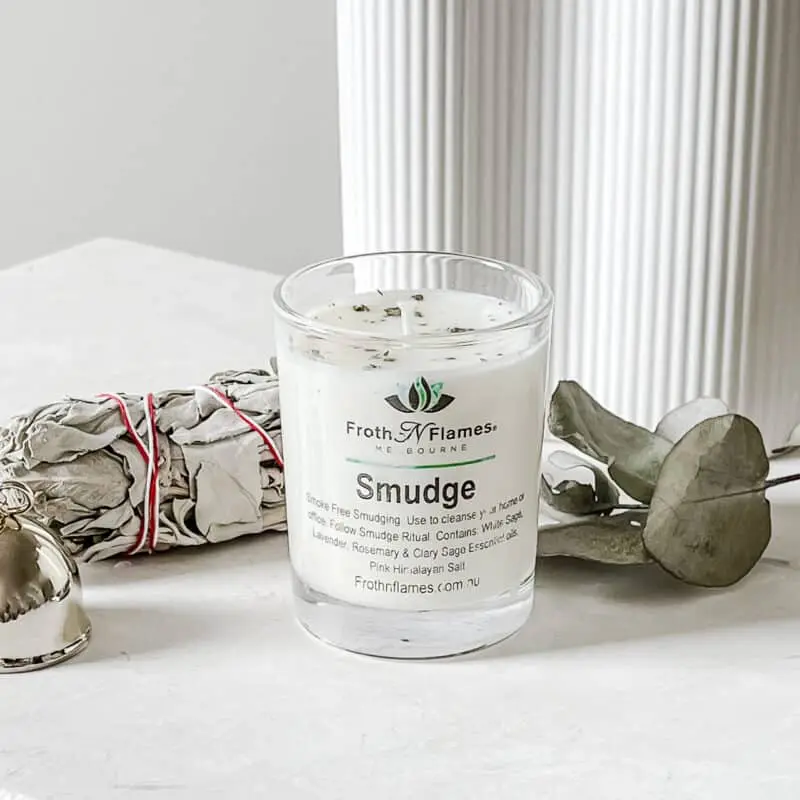 smudge soy candle