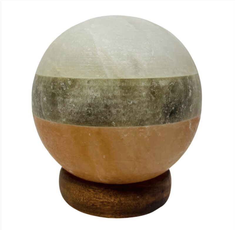 himalayan salt lamp banded orb