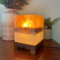 himalayan salt lamp banded cube