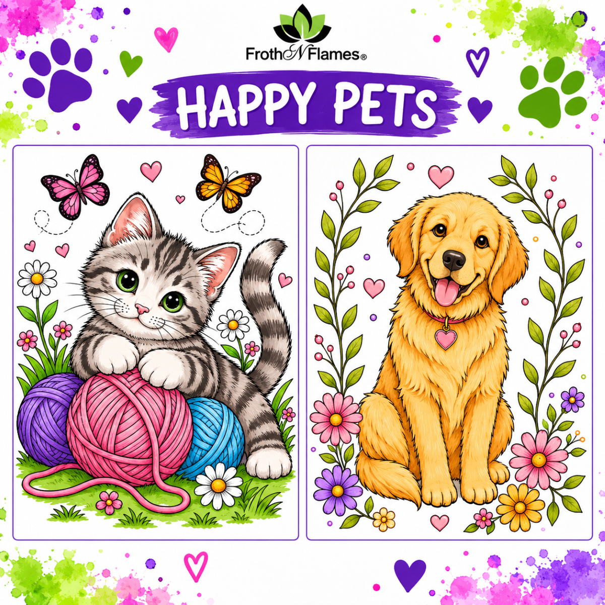 Happy Pets Kids Paint Your Own Art Kit