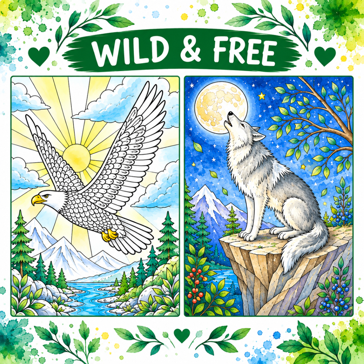 Wild & Free Kids Paint Your Own Art Kit